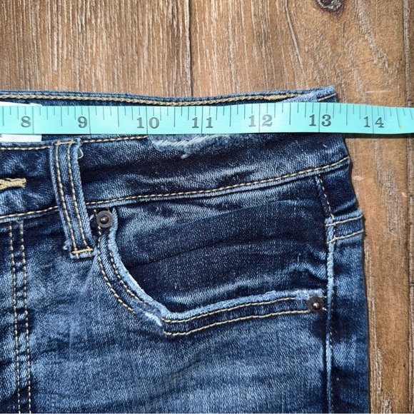 BKE Billie slim fit high rise flare Dark Blue Wash - Picture 4 of 12